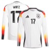 Original Fußballtrikot Deutschland Wirtz 17 Heimtrikot EURO 2024 Langarm Für Herren